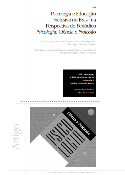 Psicologia E Educação Inclusiva No Brasil Na Perspectiva Do Periódico